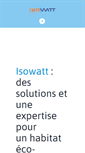 Mobile Screenshot of isowatt.fr