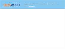 Tablet Screenshot of isowatt.fr